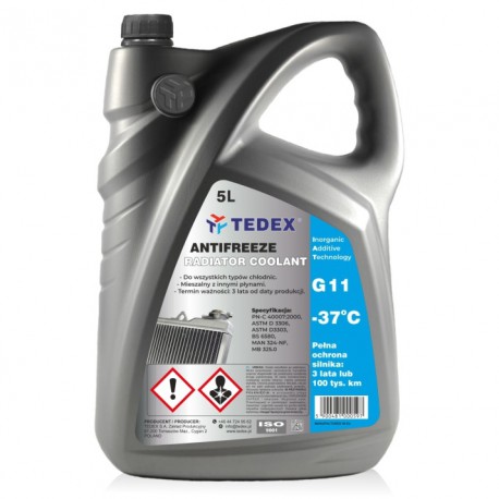 Охолоджувальна рідина TEDEX ANTIFREEZE (-37 °С) MAN GREEN G11
